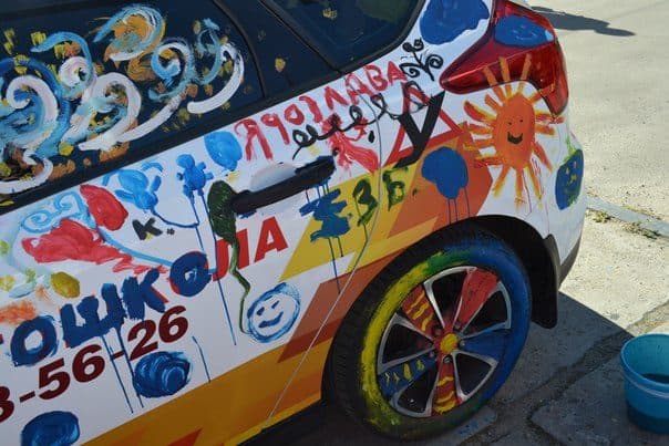 Автошкола «Вираж» на фестивале «Автограффити»